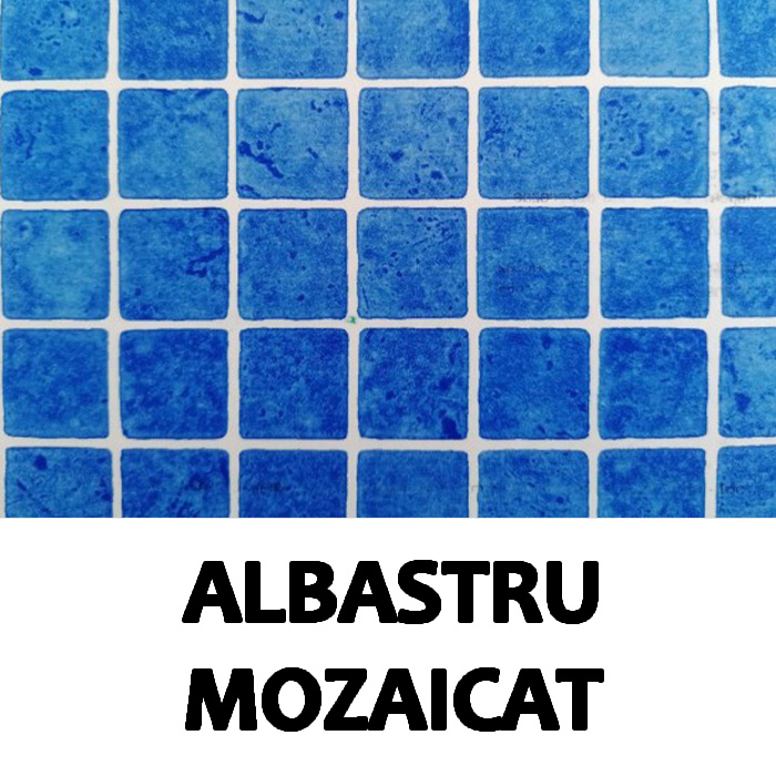 Liner placare piscina, mozaicat 1.5 mm Albastru