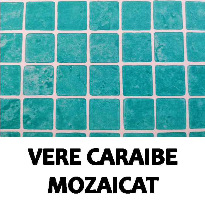 Liner placare piscina, mozaicat 1.5mm Verde Caraibe
